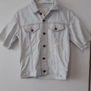 Men's Light Gray Denim Jacket